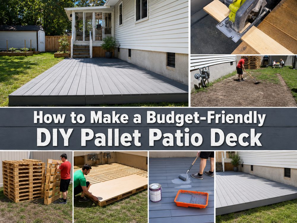 How to Make a Budget Friendly DIY Pallet Patio Deck