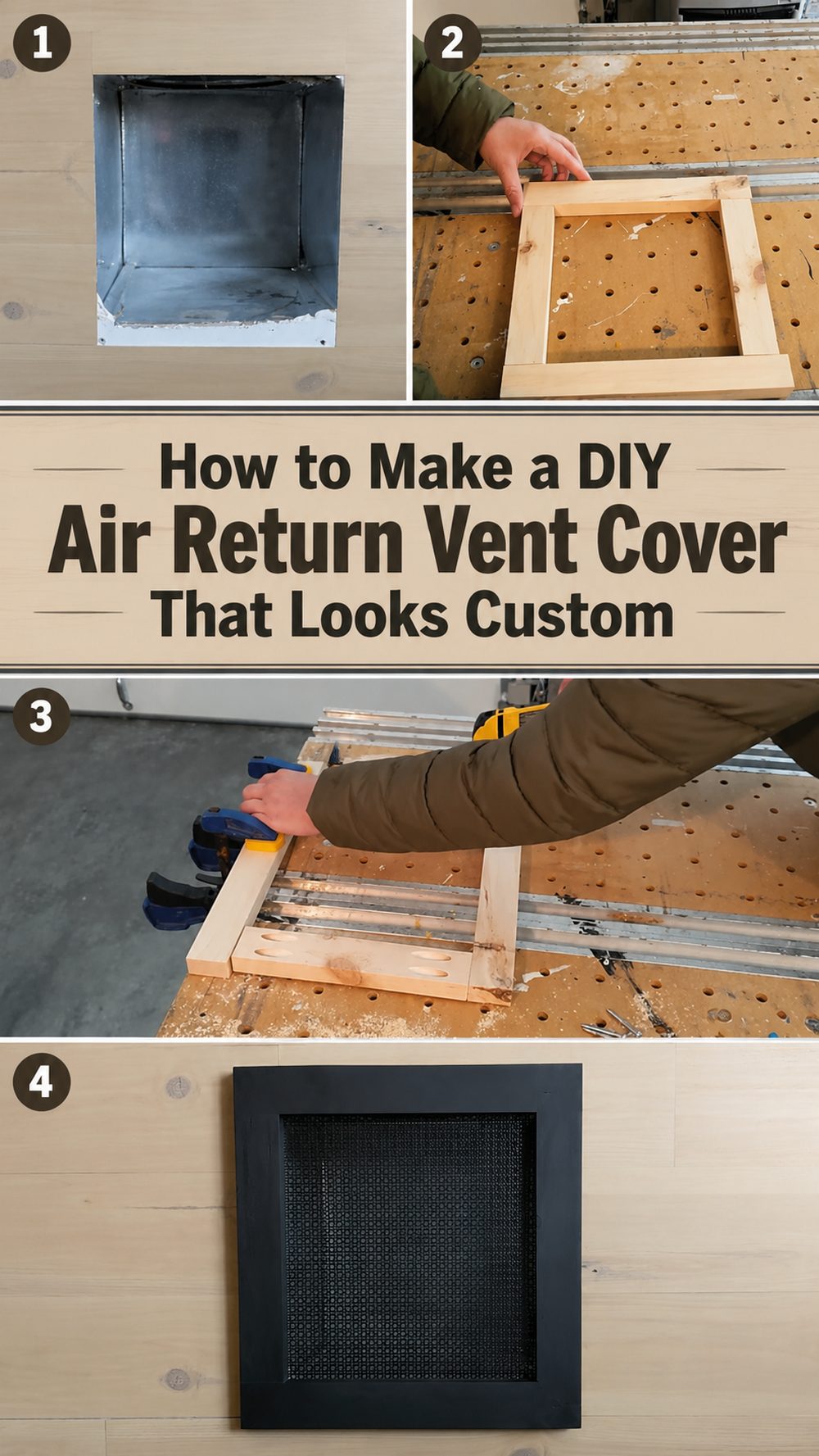 How to Make a DIY Air Return Vent Cover That Looks Custom