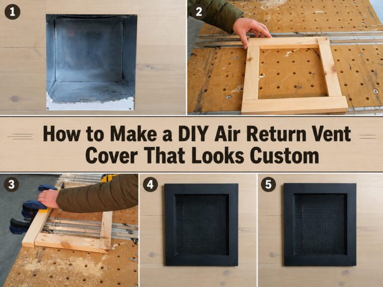 How to Make a DIY Air Return Vent Cover That Looks Custom