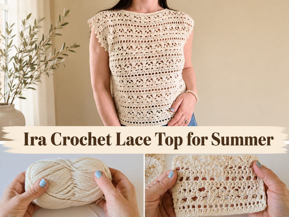 Ira Crochet Lace Top for Summer