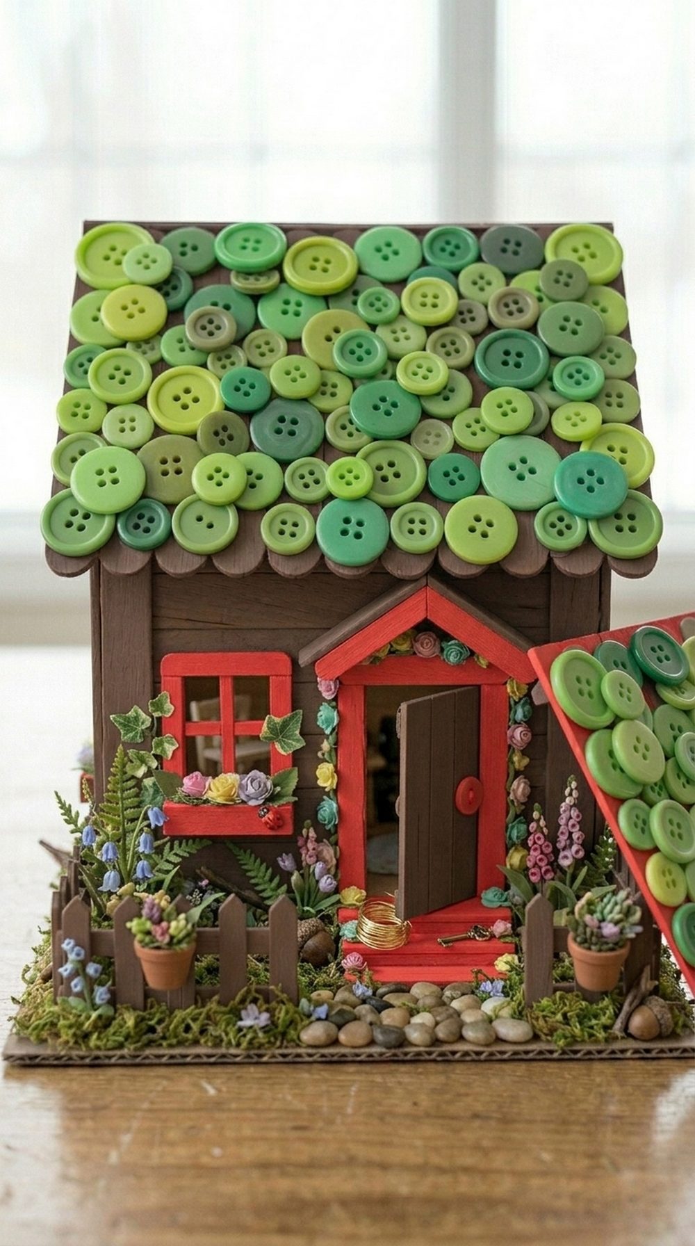 Painted Tinkerbell Fairy House