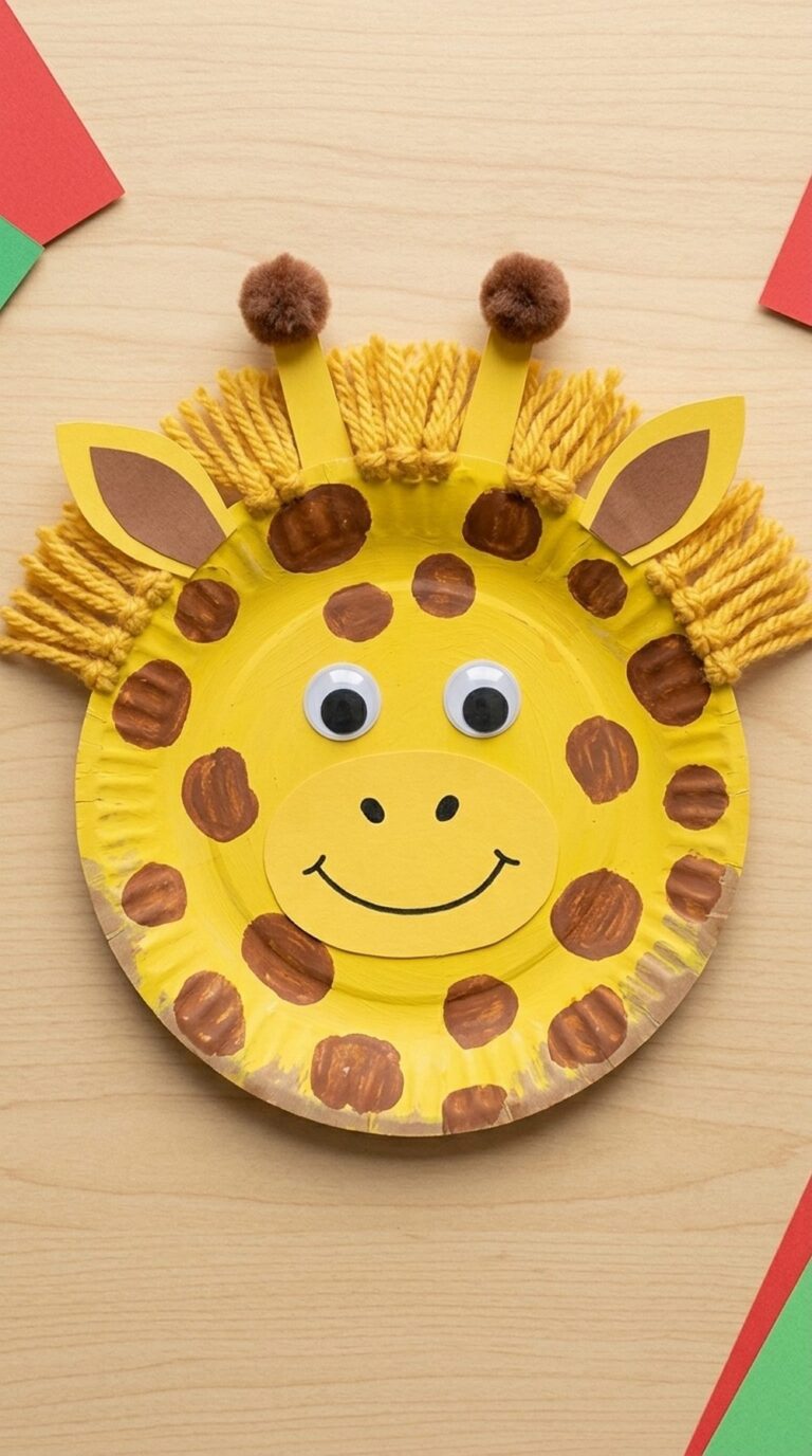 Paper Plate Giraffe
