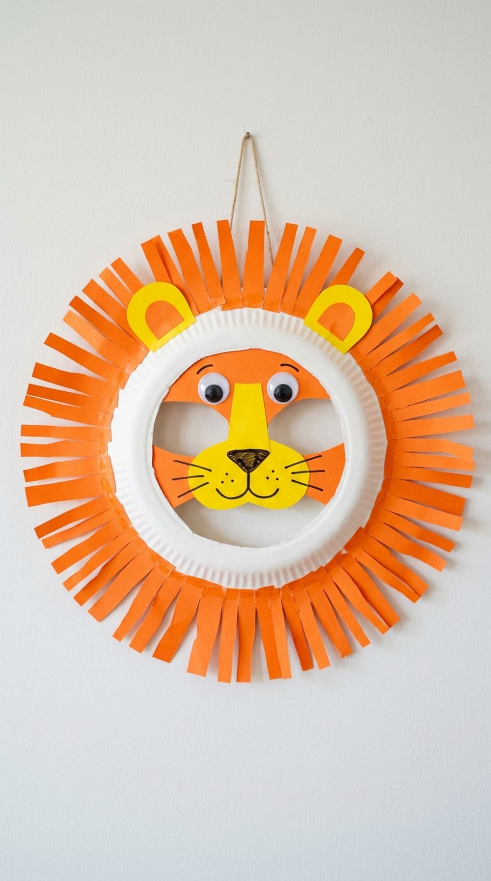 Paper Plate Lion Mask