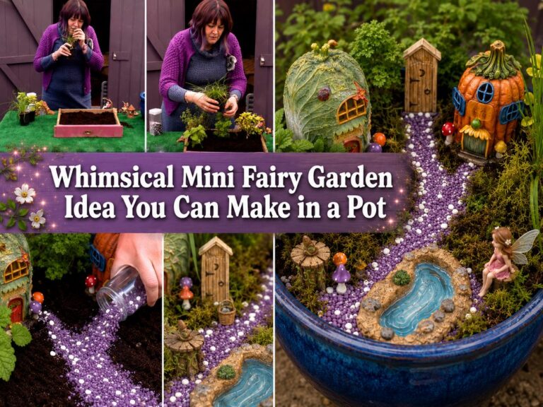 Whimsical Mini Fairy Garden Idea You Can Make in a Pot