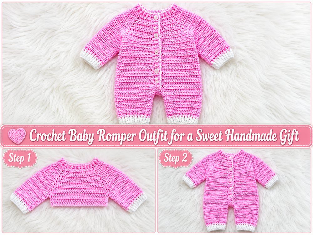 Crochet Baby Romper Outfit for a Sweet Handmade Gift s