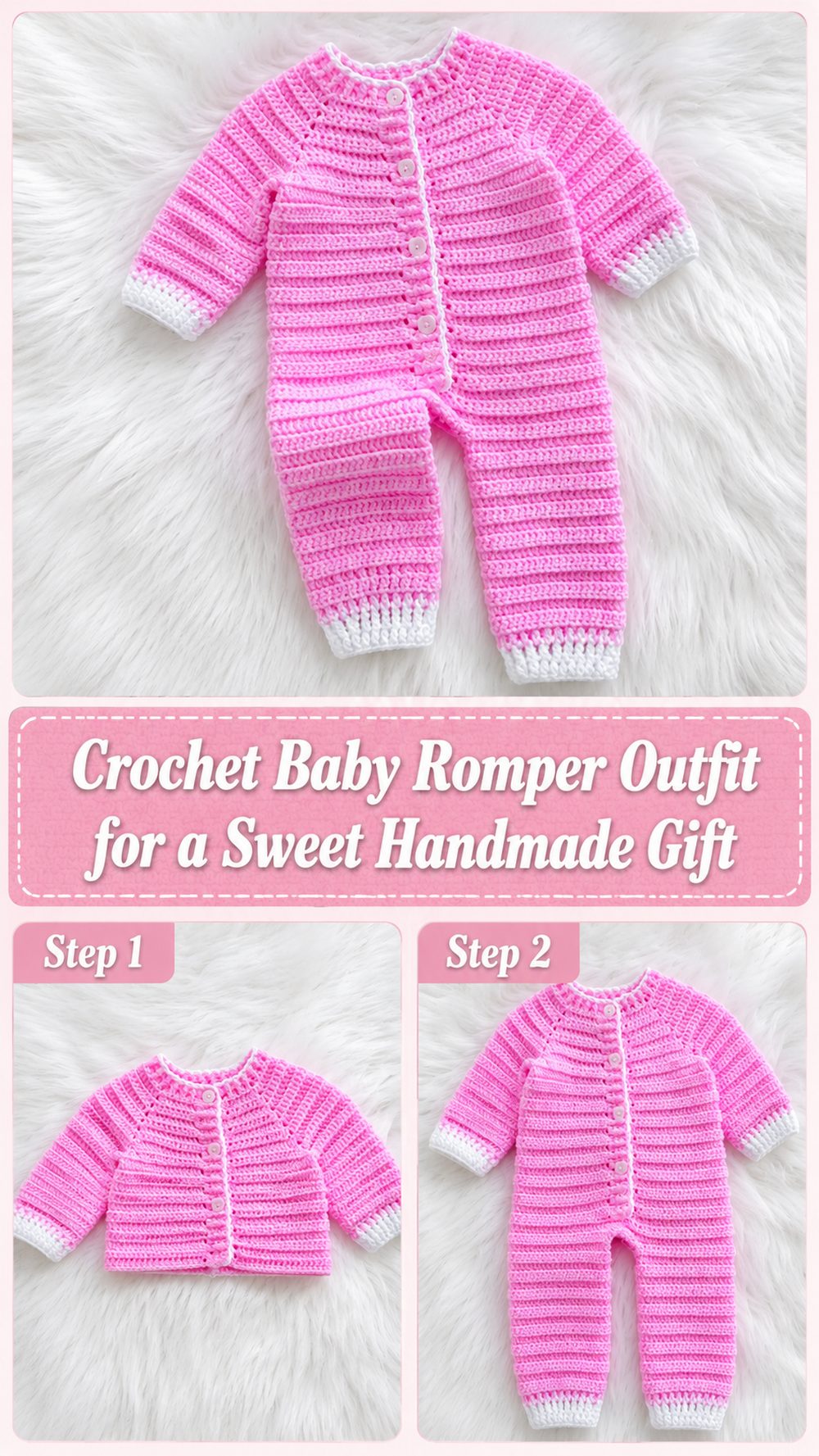 Crochet Baby Romper Outfit for a Sweet Handmade Gift