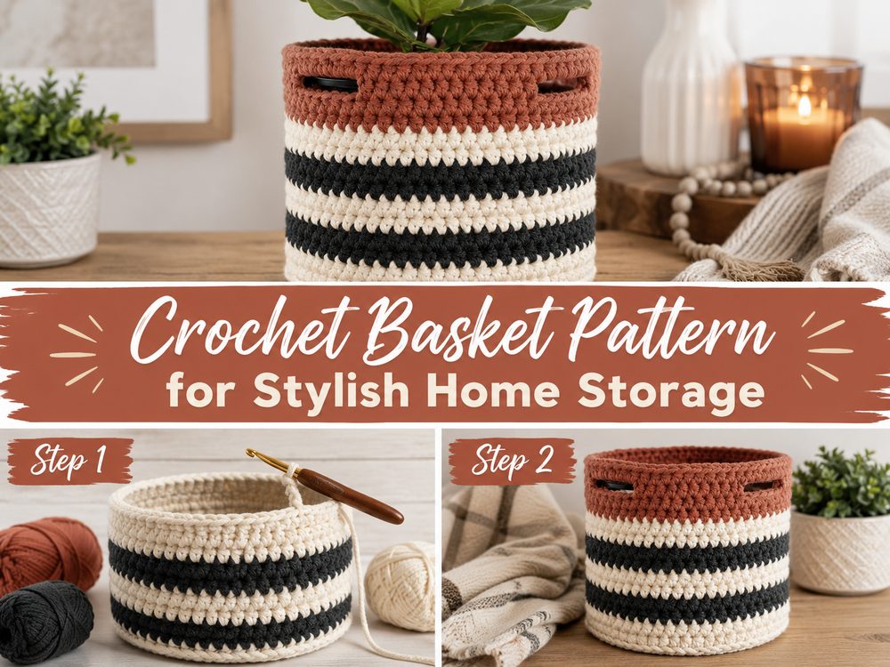 Crochet Basket Pattern for Stylish Home Storage s