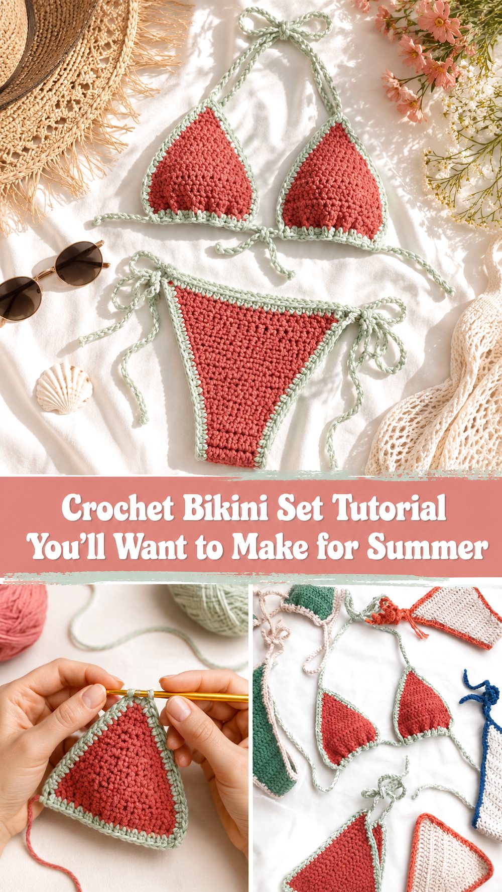 Crochet Bikini Set Tutorial You’ll Want to Make for Summer