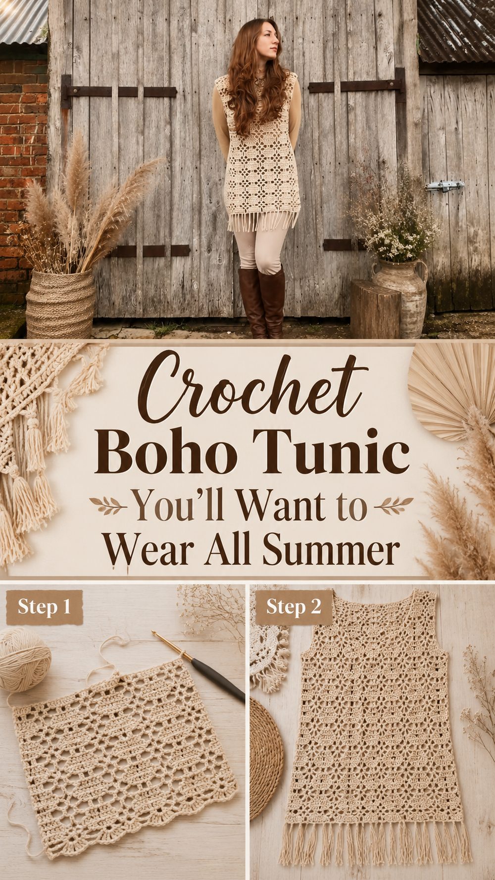 Crochet Boho Tunic You’ll Want to Wear All Summer