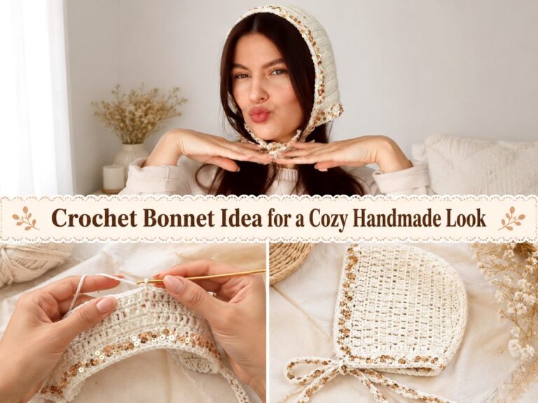 Crochet Bonnet Idea for a Cozy Handmade Look s