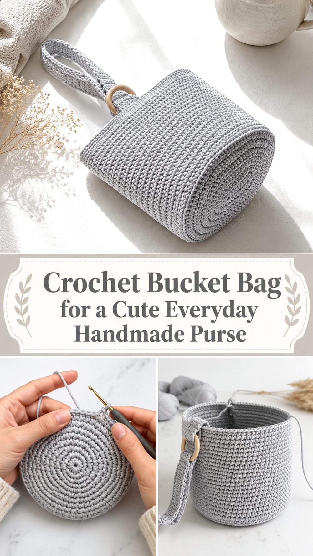 Crochet Bucket Bag Pattern