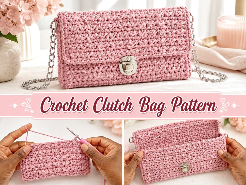 Crochet Clutch Bag Pattern d
