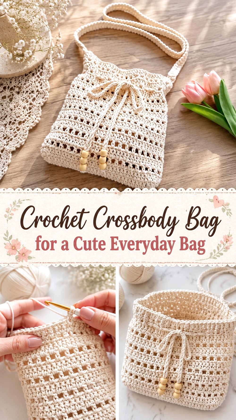 Crochet Crossbody Bag for a Cute Everyday Bag