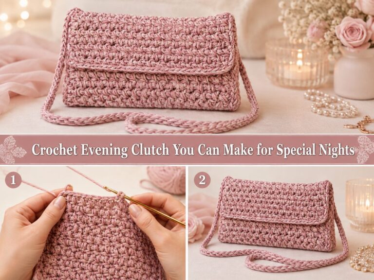 Crochet Evening Clutch You Can Make for Special Nights s