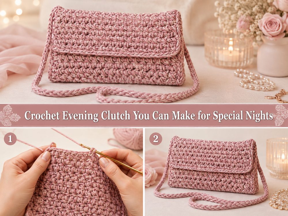 Crochet Evening Clutch You Can Make for Special Nights s