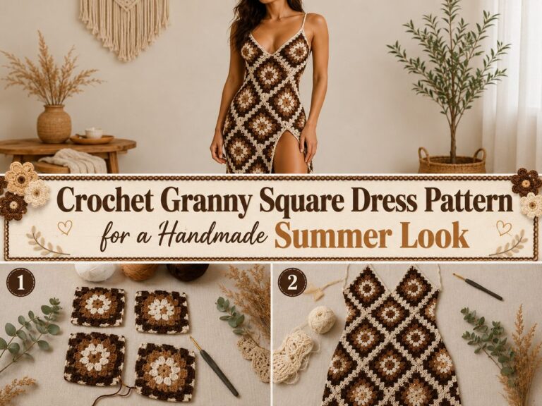 Crochet Granny Square Dress Pattern for a Handmade Summer Look s