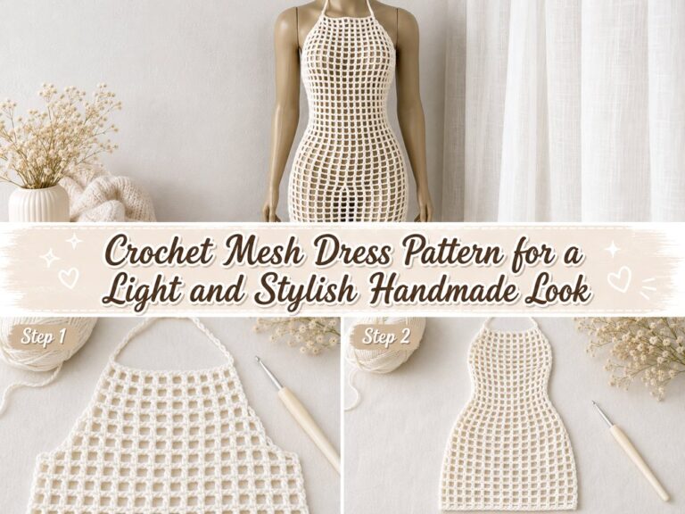 Crochet Mesh Dress Pattern for a Light and Stylish Handmade Look s