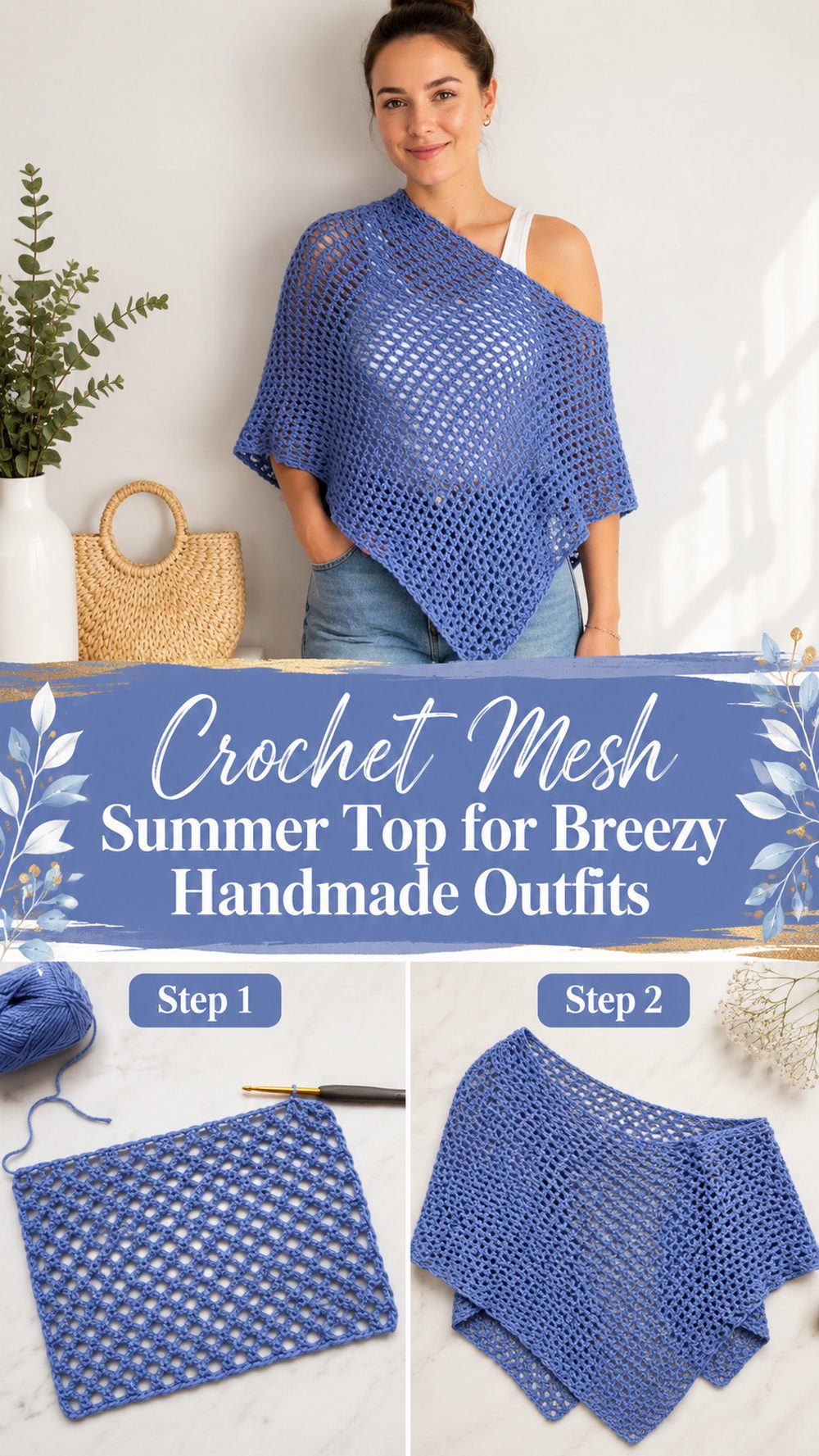 Crochet Mesh Summer Top for Breezy Handmade Outfits