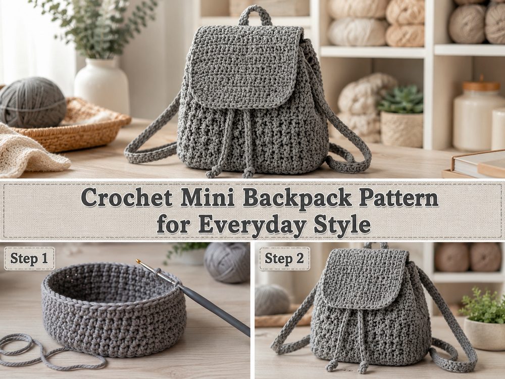 Crochet Mini Backpack Pattern for Everyday Style s
