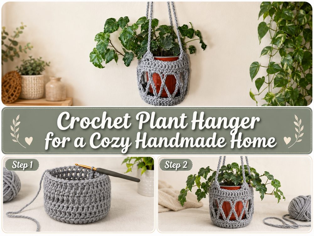 Crochet Plant Hanger for a Cozy Handmade Home d