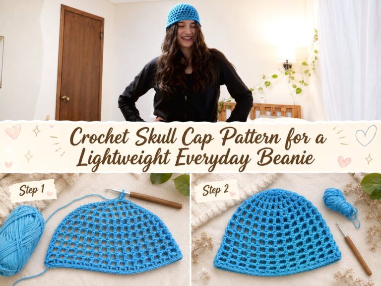 Crochet Skull Cap Pattern for a Lightweight Everyday Beanie s
