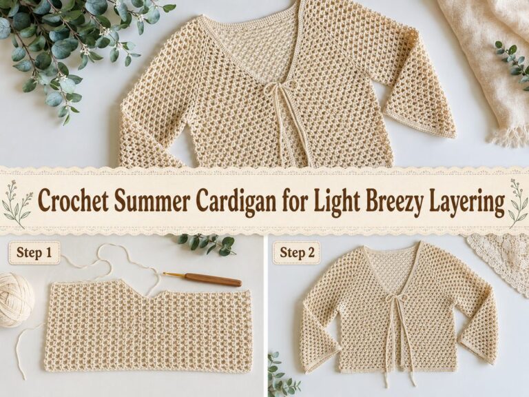 Crochet Summer Cardigan for Light Breezy Layering s