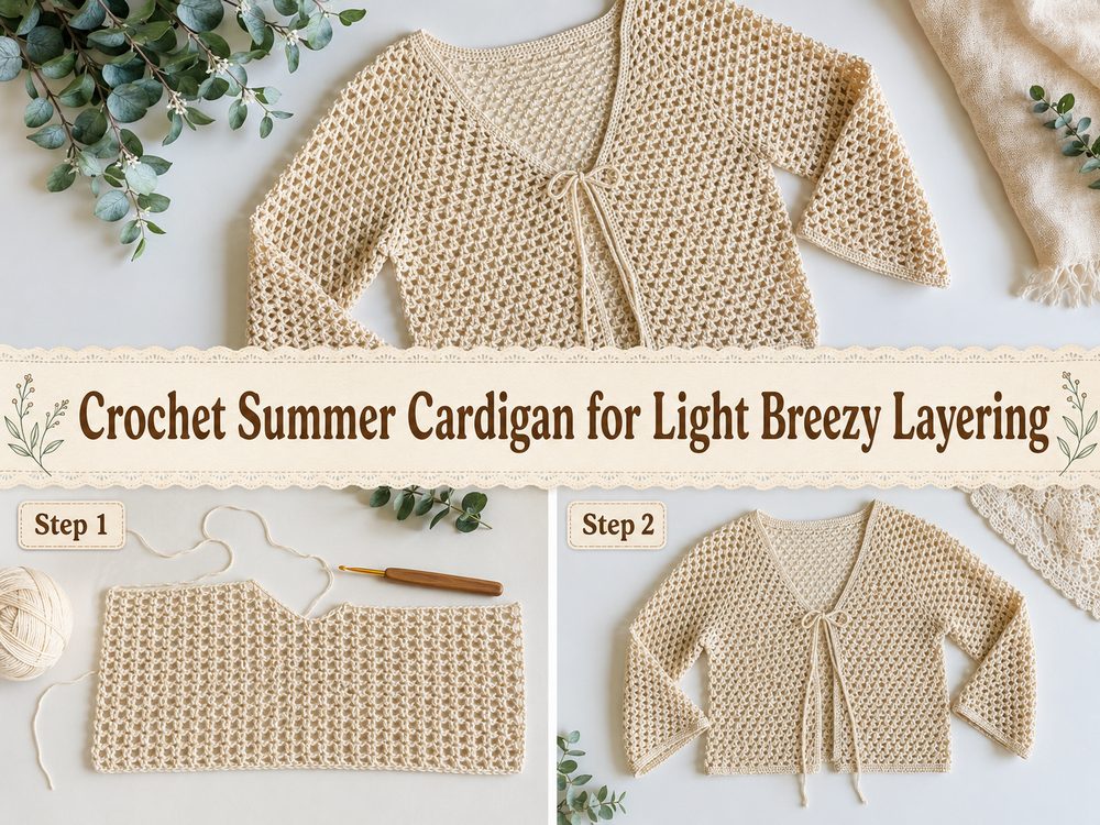 Crochet Summer Cardigan for Light Breezy Layering s