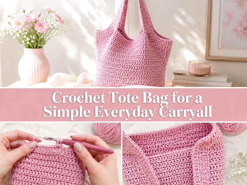 Crochet Tote Bag for a Simple Everyday Carryall s