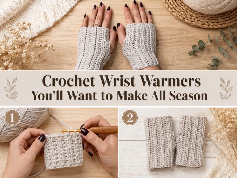 Crochet Wrist Warmers You’ll Want to Make All Season s