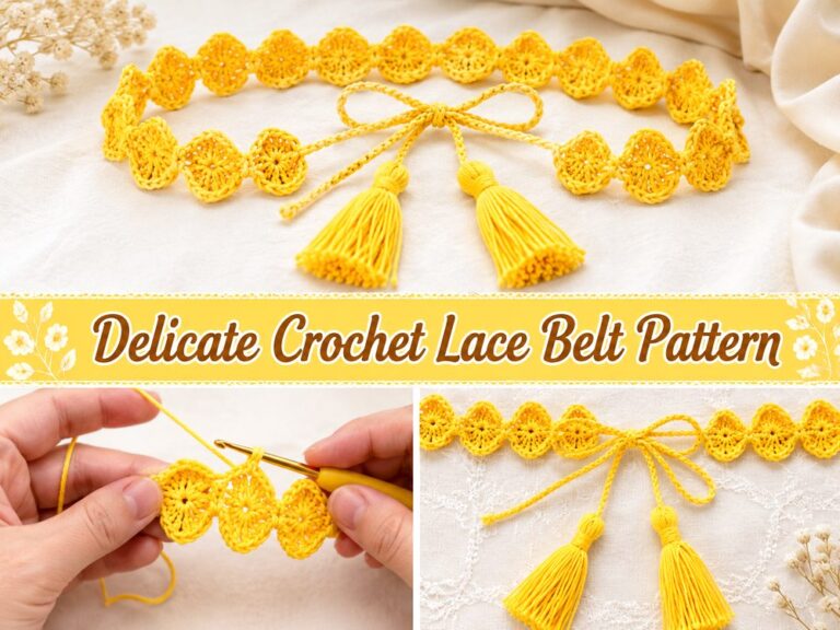 Delicate Crochet Lace Belt Pattern s
