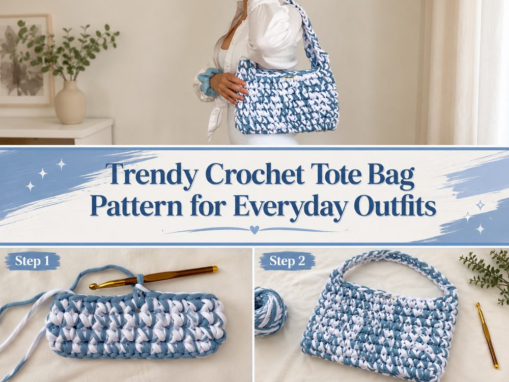 Trendy Crochet Tote Bag Pattern for Everyday Outfits dd