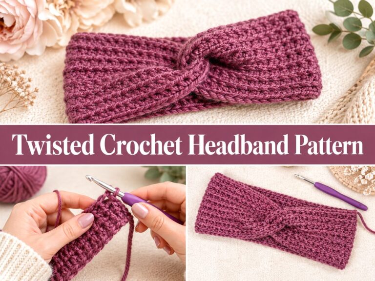 Twisted Crochet Headband Pattern s