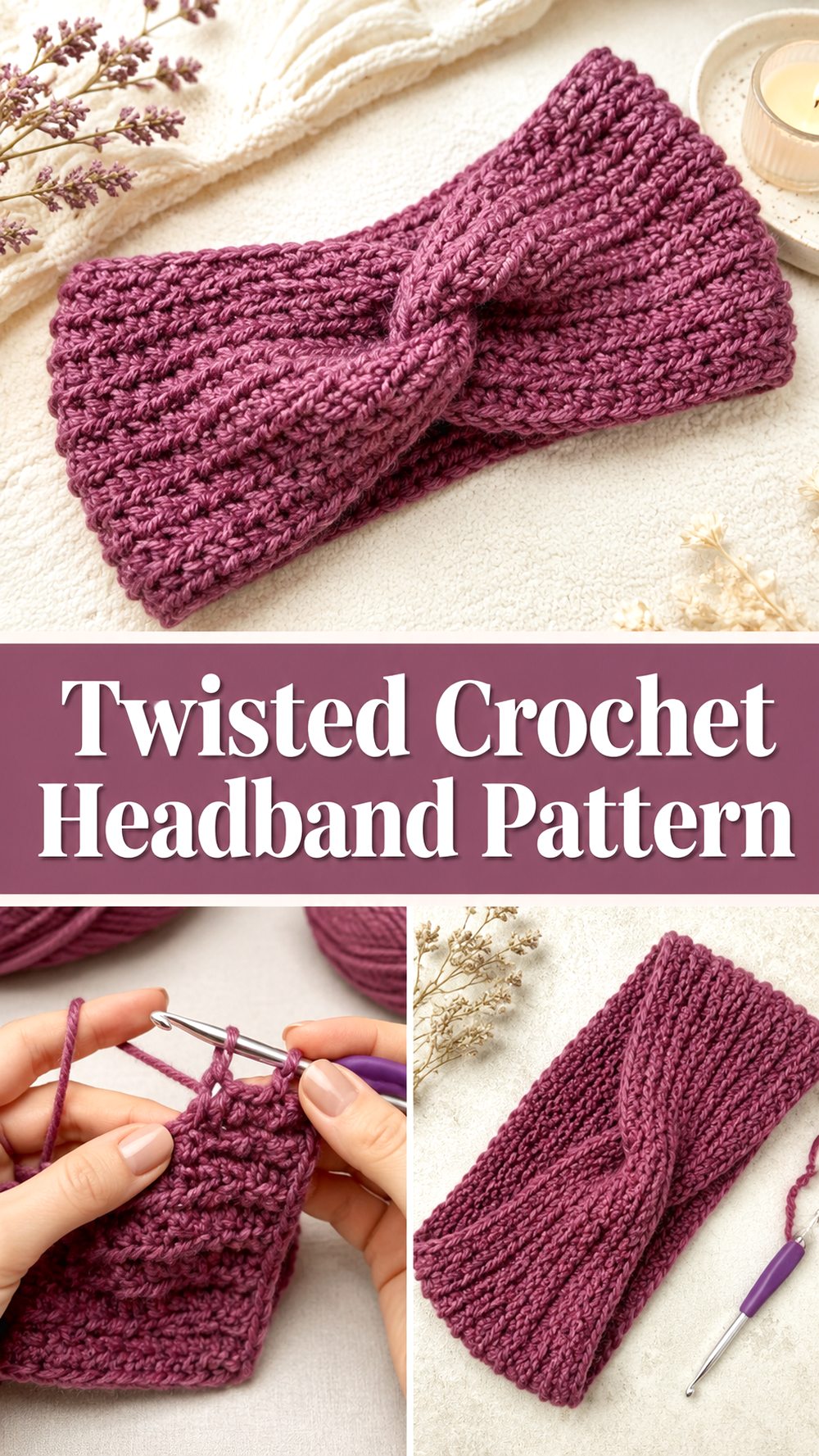 Twisted Crochet Headband Pattern