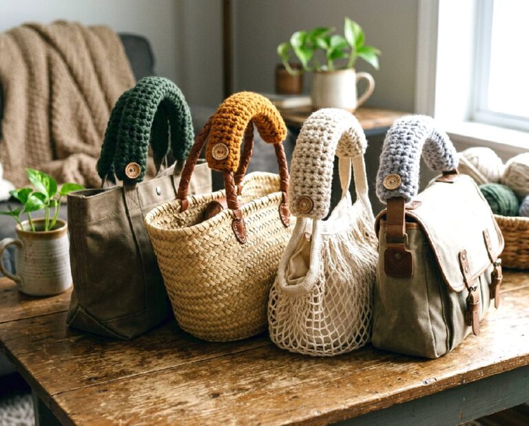 Crochet Chunky Bag Handle Cover
