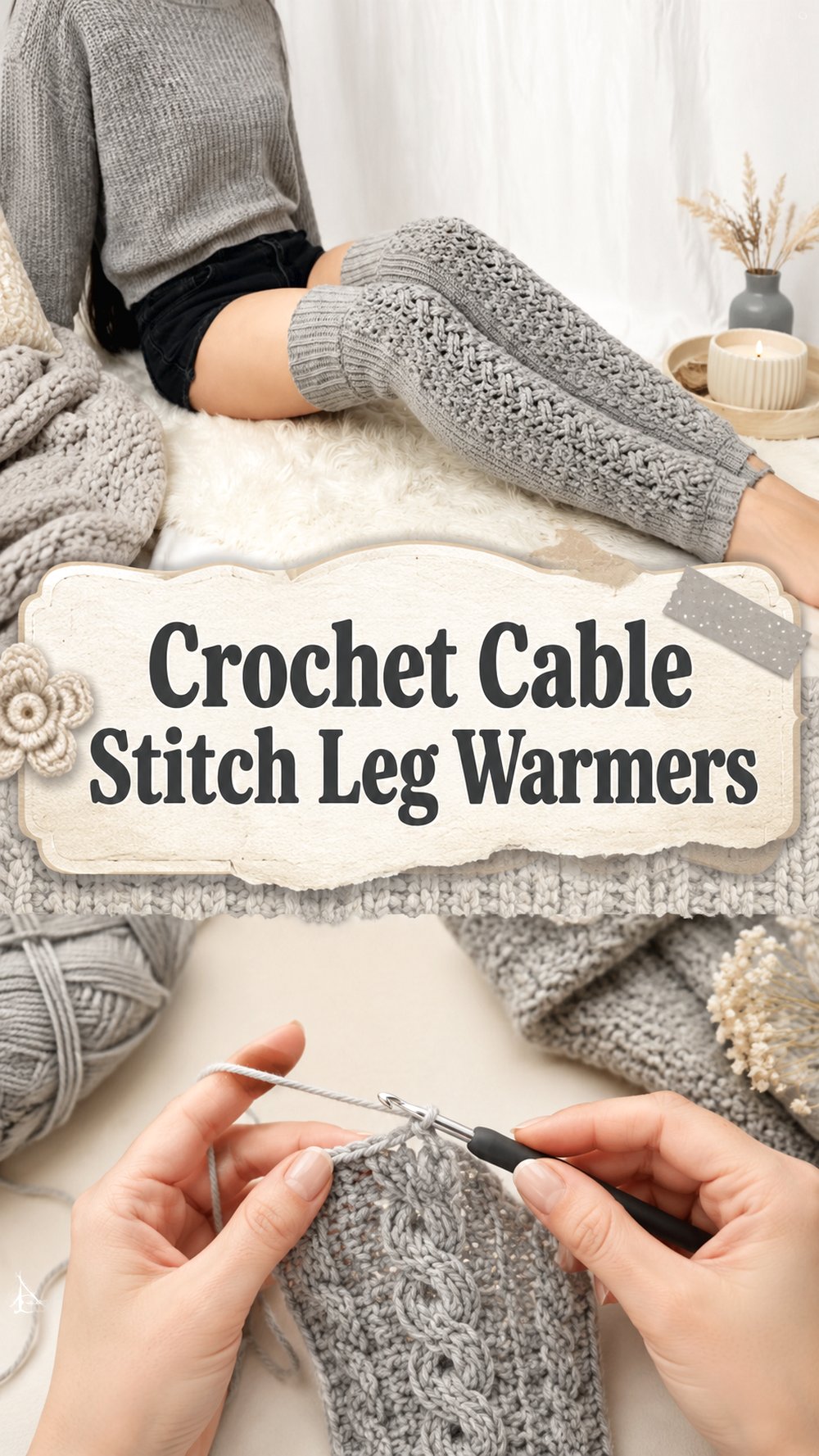 Crochet Cable Stitch Leg Warmers