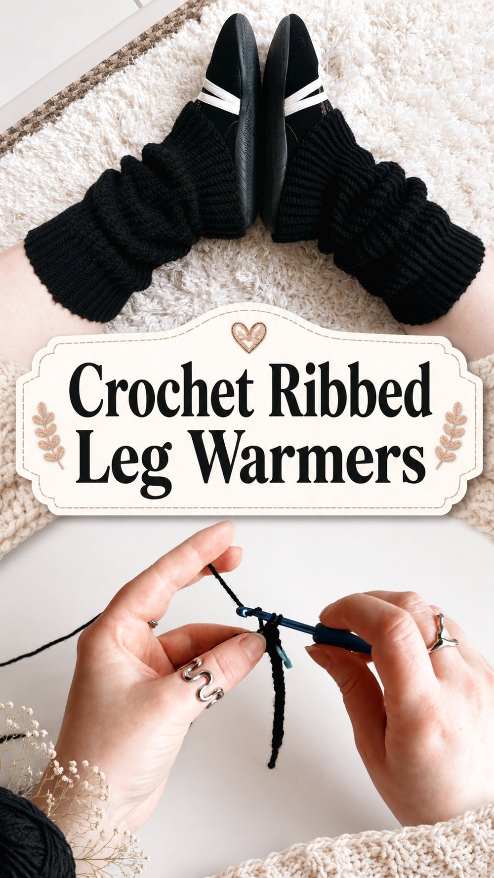 Crochet Ribbed Leg Warmers