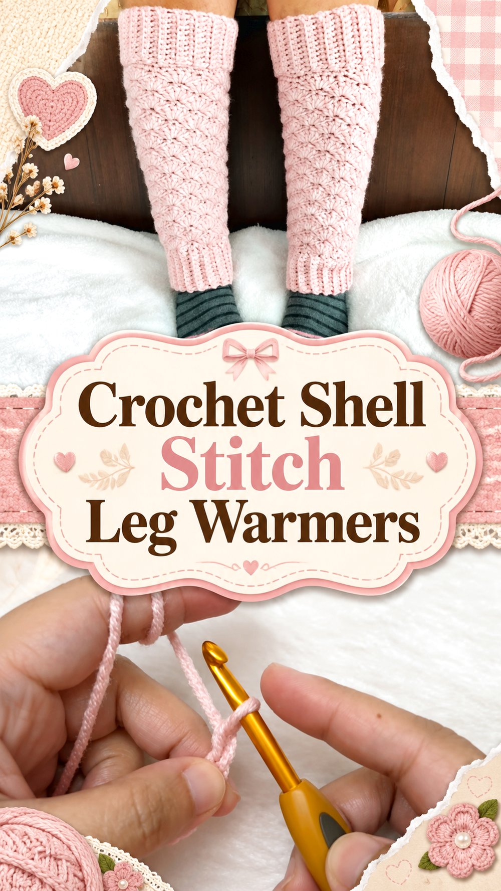 Crochet Shell Stitch Leg Warmers
