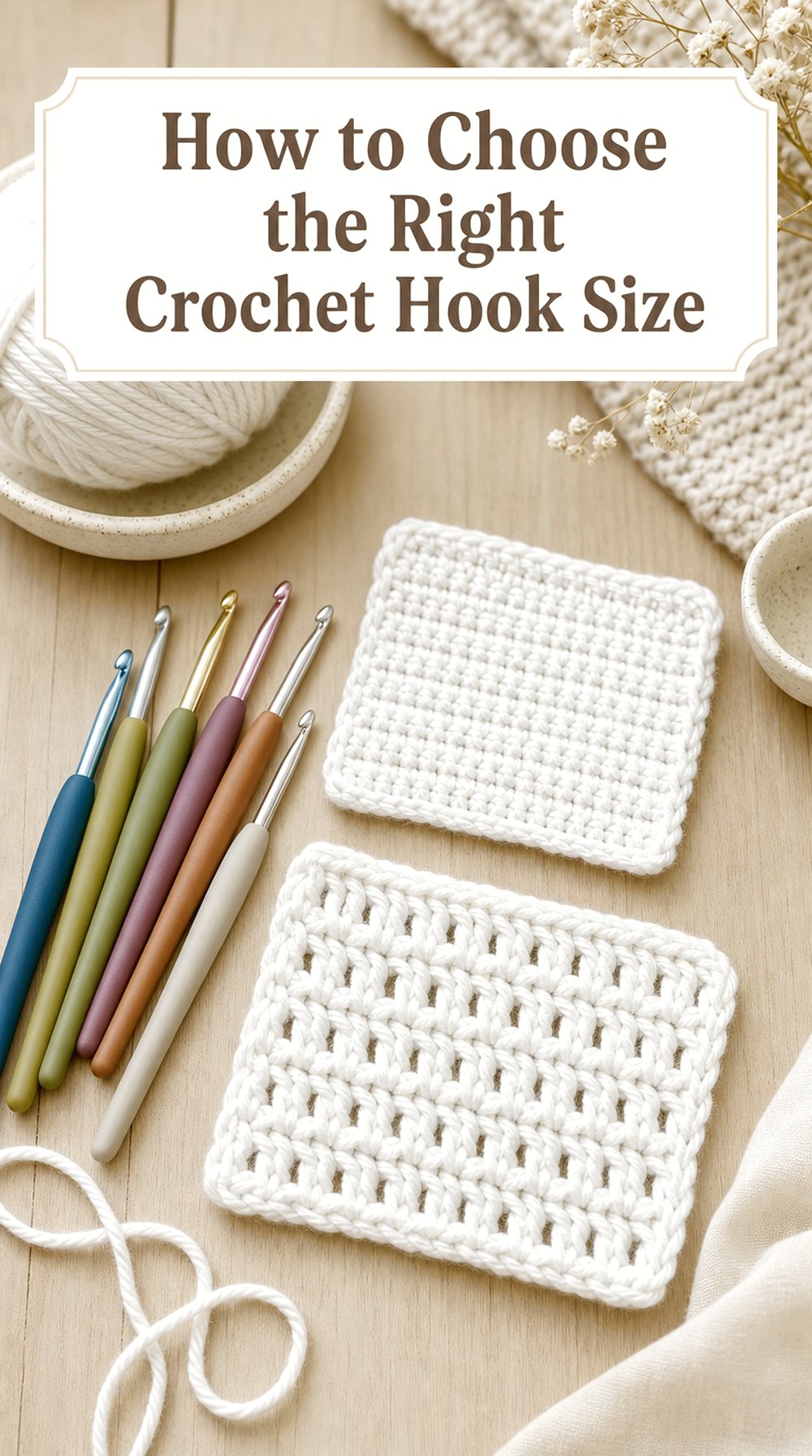 How to Choose the Right Crochet Hook Size