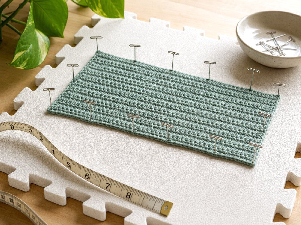 How to block a crochet project