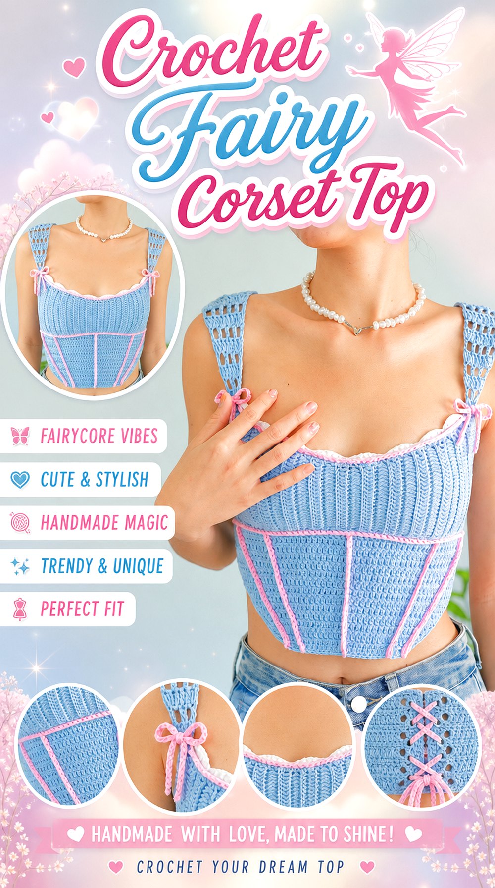 Crochet Fairy Corset Top